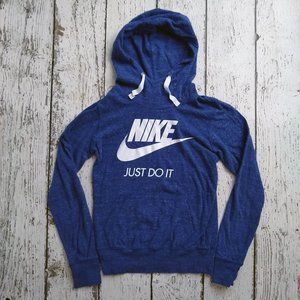 Just Do It Nike Hoodie - Women's Small - Blue